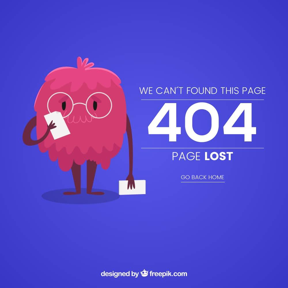 Image lambda d'une erreur 404